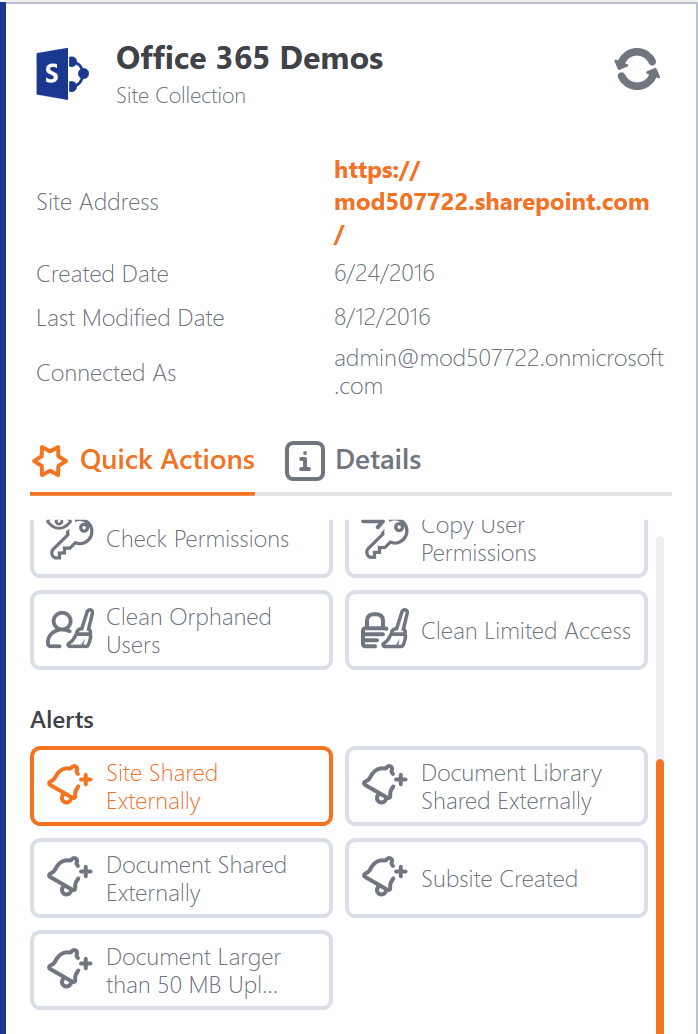 SharePoint Quick Actions