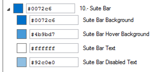 Sharepoint color slots