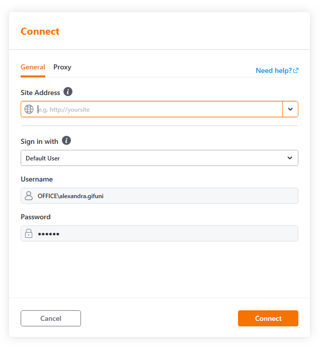 Connect to Sharegate after