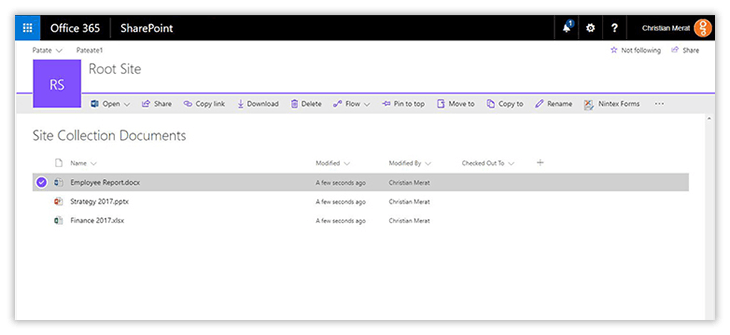 External Sharing of SharePoint Document