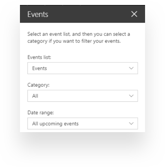 Event web part in Communication sites