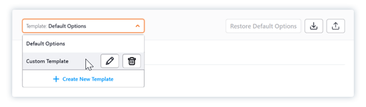 Copy Options Template