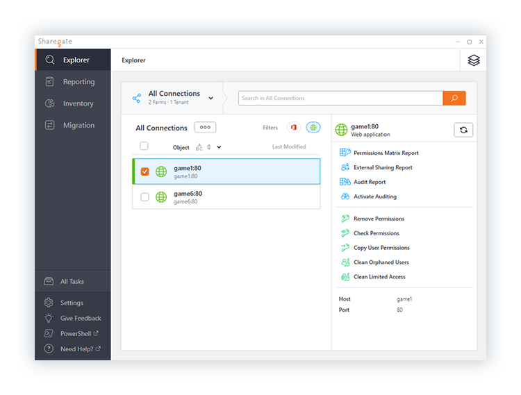 Web Applications in the Explorer