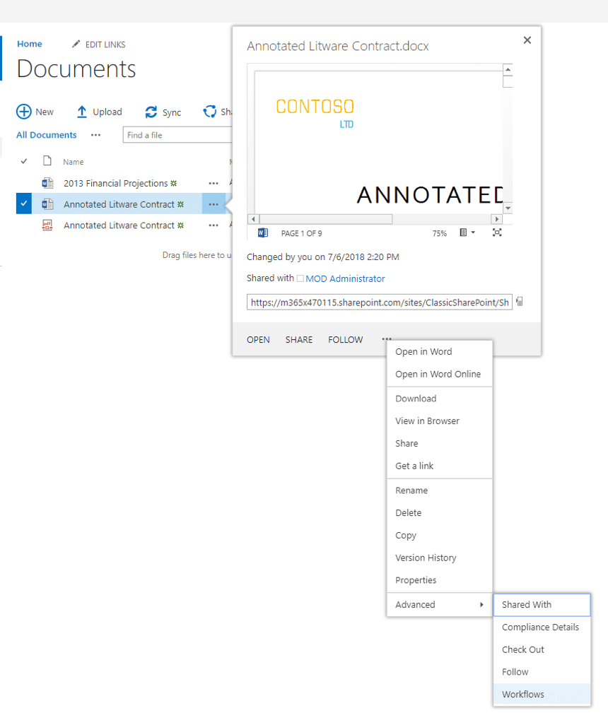 old sharepoint user experience