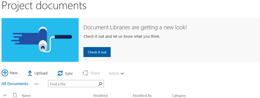 try out new experiences on sharepoint