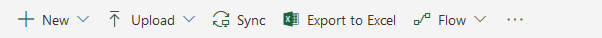 Microsoft SharePoint Action Bar