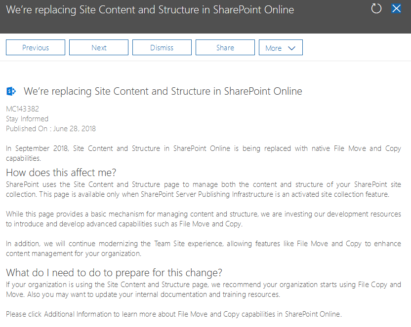 Replacing Site Content Structure in SharePoint Online