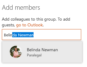 Add members to group